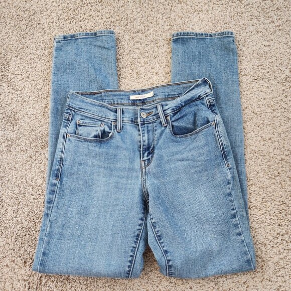 Levi's 505 Straight Leg Light Wash Jeans - Picture 1 of 7